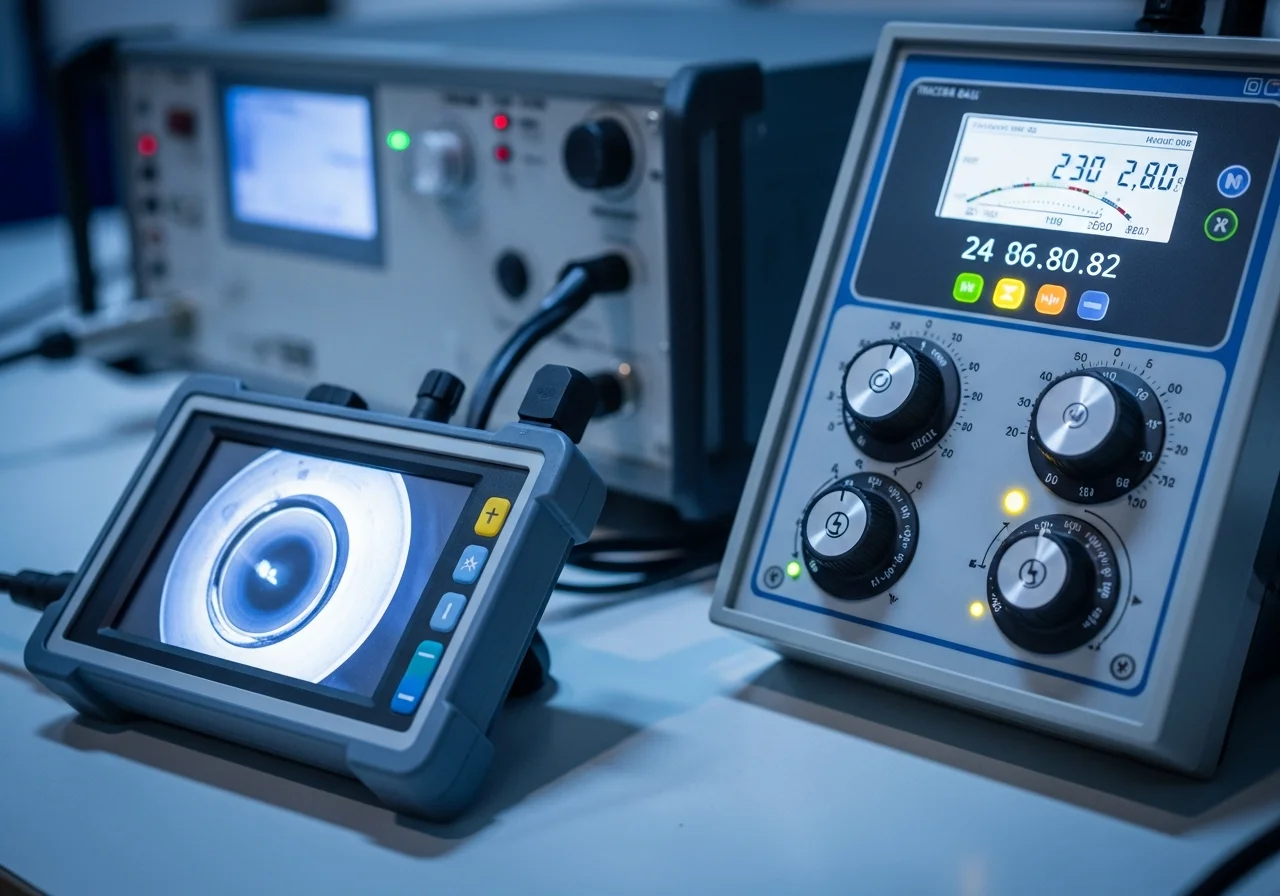 Diagnose- und Messtechnik für die Leckortung auf einer Werkbank